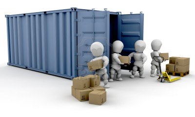 3212945-3d-render-of-people-unloading-boxes-from-a-freight-container